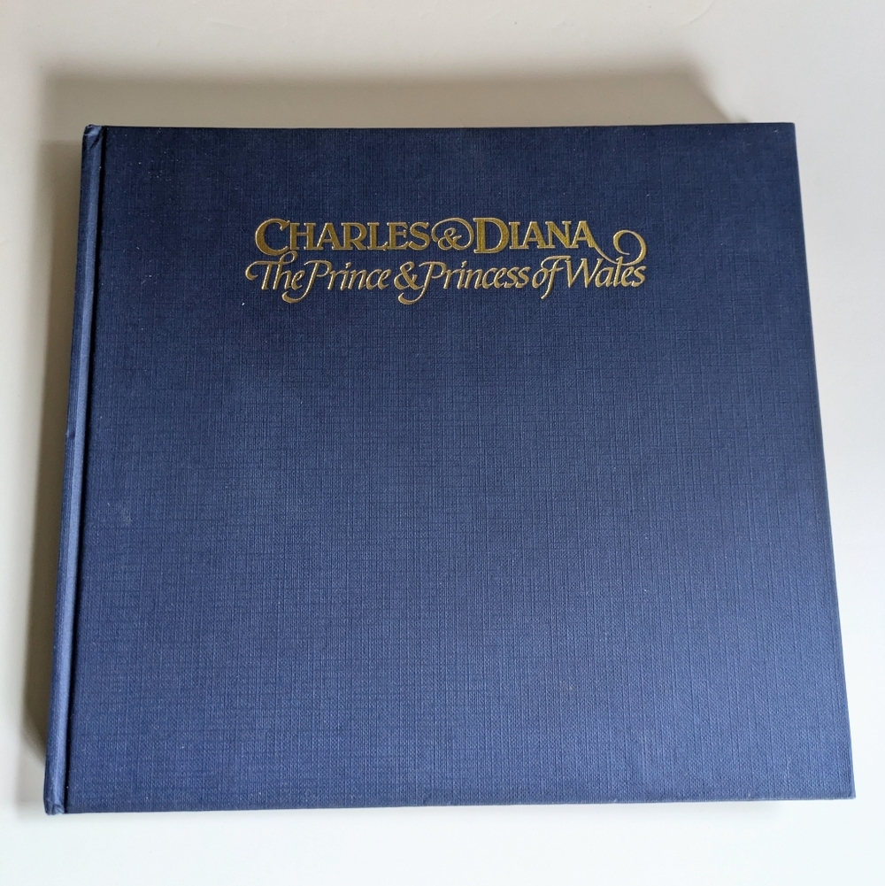 Prince Charles & Princess Diana Vintage Hardcover Book no Dustjacket 1980's